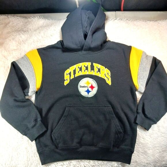 NFL Kids Youth Medium Official Pittsburg Steelers Game Day Embroidered Hoodie... - Picture 7 of 8